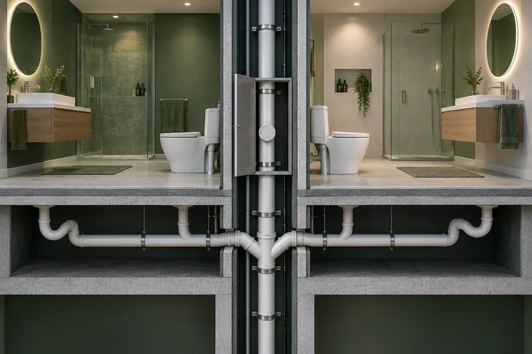 Service illustration: Commercial & condo drain cleaning