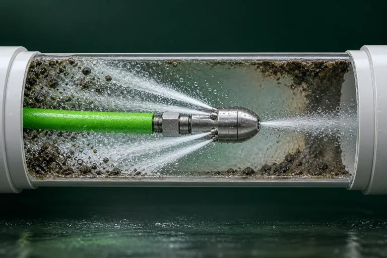 Service illustration: Hydro jet drain cleaning