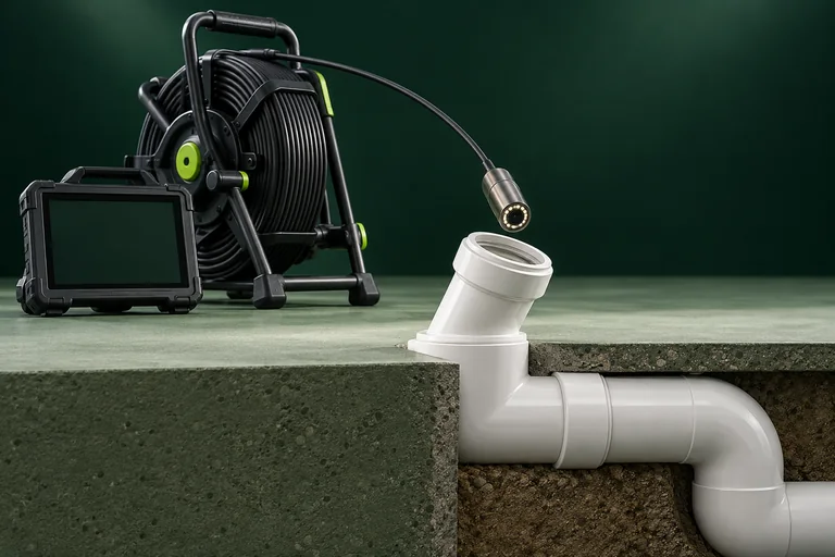 Service illustration: Sewer camera inspection