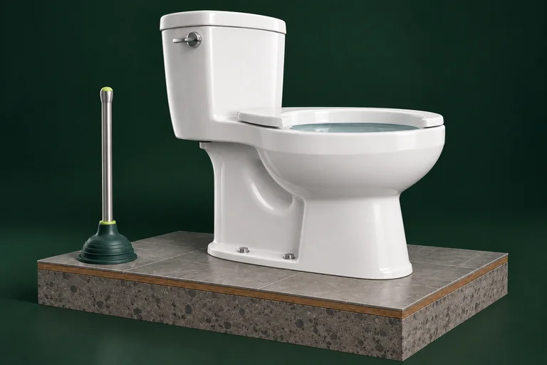 Service illustration: Toilet unclogging